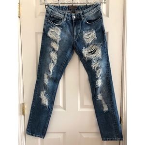 Men’s Distressed Denim Jeans